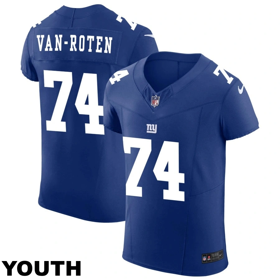 Youth New York Giants #74 Greg Van Roten Royal Vapor F.U.S.E. Elite Jersey Youth New York Giants #74 Greg Van Roten Royal Vapor F.U.S.E. Elite Jersey